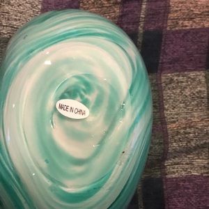 Decorative glass owl, use as vase or display alone